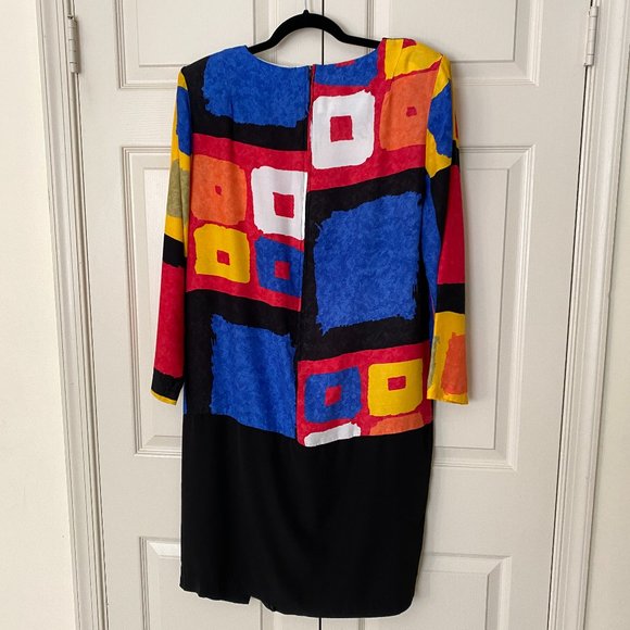 VNTG K.C. Spencer New York Color-block Dress - Picture 2 of 6